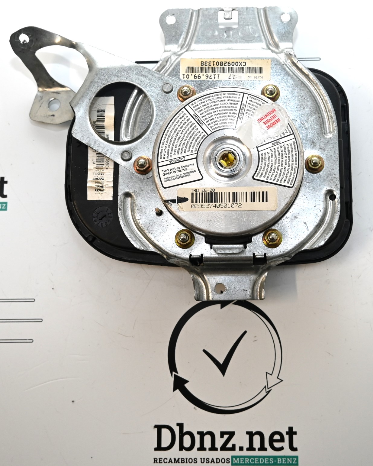 Dbnz.net A2108600605 Airbag en puerta delantera derecha Clase E W 210