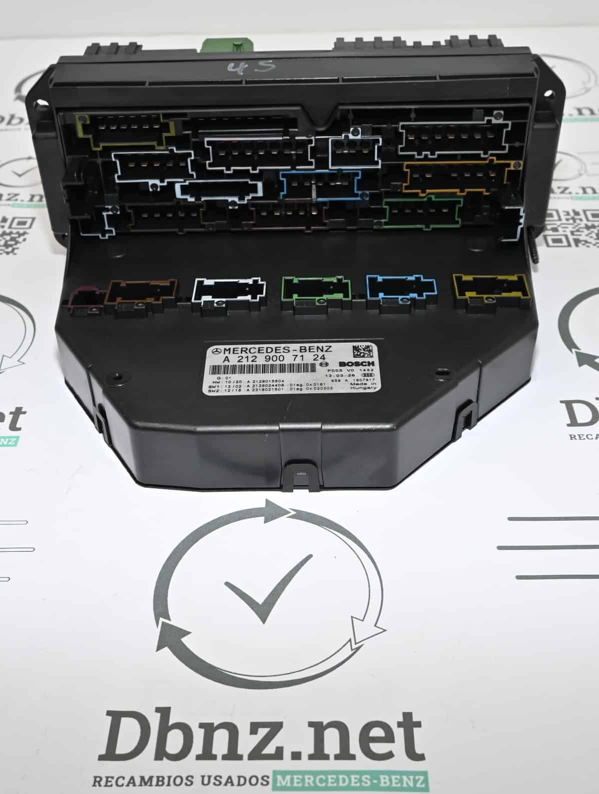 Dbnz.net A2129007124 Caja de relés y fusibles  Parte delantera SAM W212