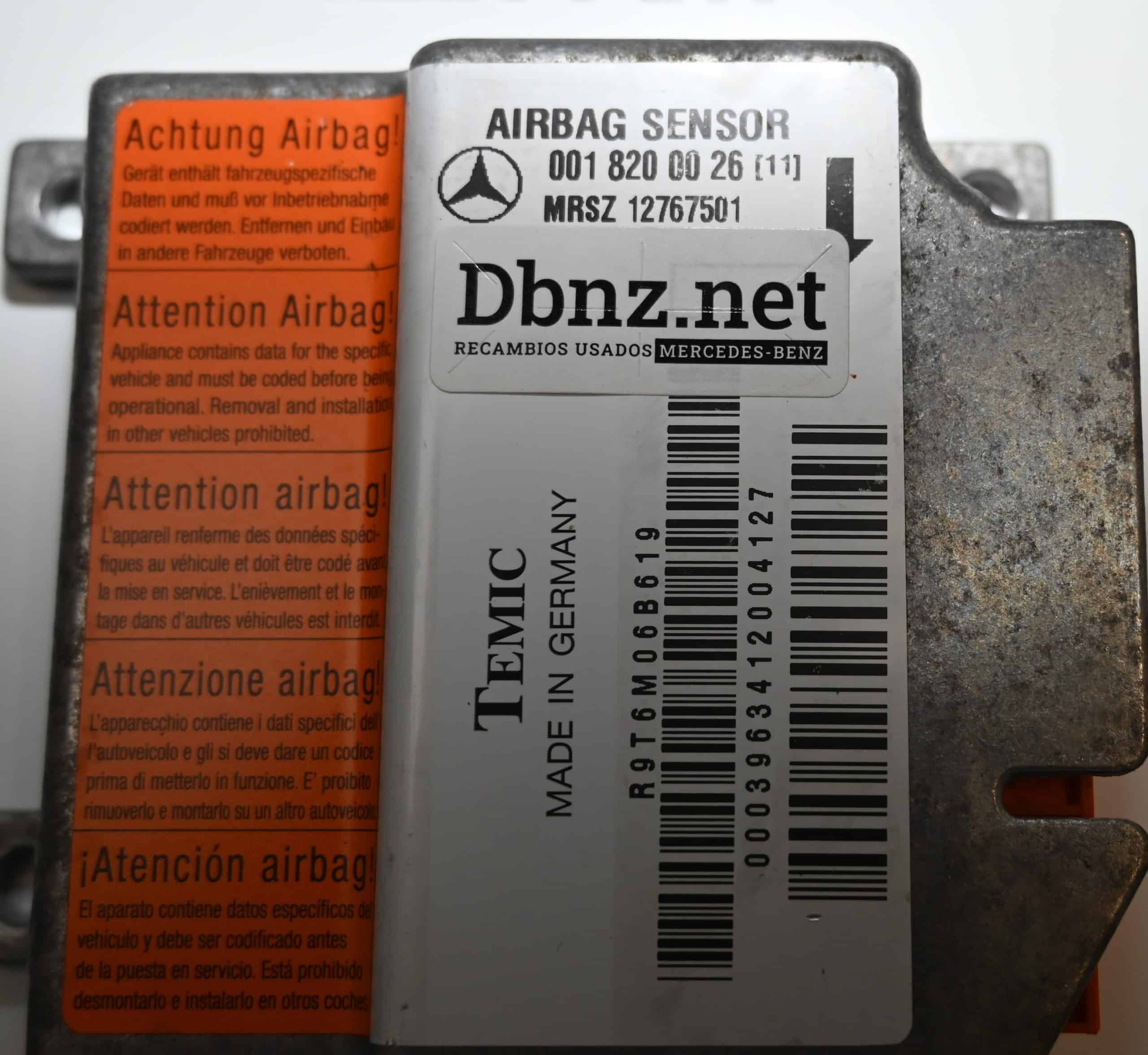 Dbnz.net A0018200026 Centralita airbag W210